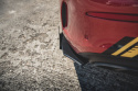 Mercedes-AMG C43 Coupe C205 2014-2018 Street Pro Rear Side Splitters + Flaps Black-Red + Gloss Flaps Maxton Design