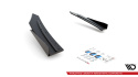 Mercedes-AMG C43 Coupe C205 2014-2018 Street Pro Rear Side Splitters + Flaps Black-Red + Gloss Flaps Maxton Design