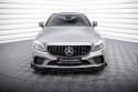 Mercedes-AMG C43 Coupe / Cabrio C205 Facelift / A205 Facelift 2018-2021 Street Pro Front Splitter + Flaps Black-Red + Gloss Flaps Maxton Design