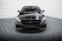 Mercedes-AMG CLA 45 Aero C117 Facelift 2017-2019 Street Pro Front Splitter Black-Red Maxton Design