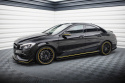 Mercedes-AMG CLA 45 C117 Facelift 2017-2019 Street Pro Side Skirts Diffusers Black-Red Maxton Design