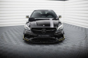 Mercedes-AMG CLA 45 Aero C117 Facelift 2017-2019 Street Pro Front Splitter + Flaps Black-Red + Gloss Flaps Maxton Design