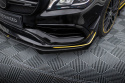Mercedes-AMG CLA 45 Aero C117 Facelift 2017-2019 Street Pro Front Splitter + Flaps Black-Red + Gloss Flaps Maxton Design