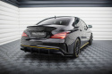 Mercedes-AMG CLA 45 C117 Facelift 2017-2019 Street Pro Rear Side Splitters Black-Red Maxton Design