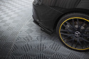 Mercedes-AMG CLA 45 C117 Facelift 2017-2019 Street Pro Rear Side Splitters + Flaps Black-Red + Gloss Flaps Maxton Design
