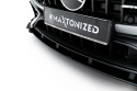Mercedes-AMG CLE 53 Aero C236 2023- Street Pro Front Splitter + Flaps Black-Red + Gloss Flaps Maxton Design