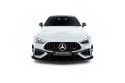 Mercedes-AMG CLE 53 Aero C236 2023- Street Pro Front Splitter + Flaps Black-Red + Gloss Flaps Maxton Design