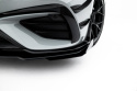 Mercedes-AMG CLE 53 Aero C236 2023- Street Pro Front Splitter + Flaps Black-Red + Gloss Flaps Maxton Design