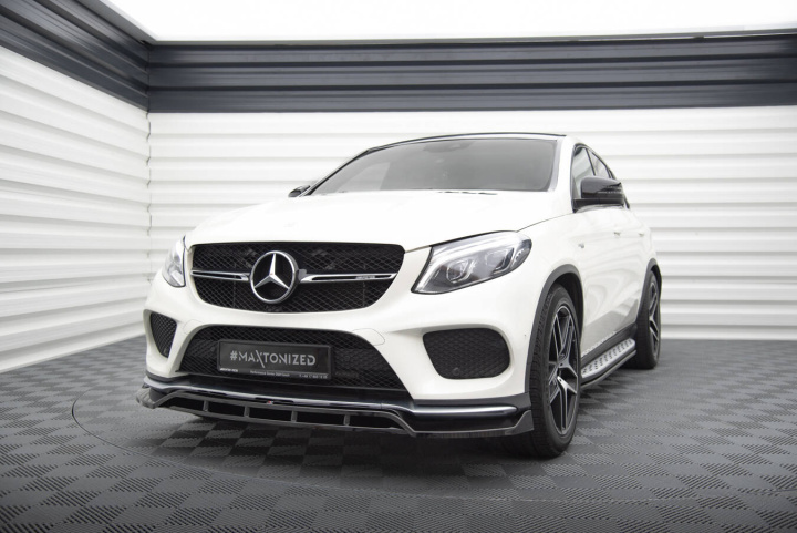 Front Splitter V.2 Mercedes-Benz Gle Coupe 43 Amg / Amg-Line C292 Maxton Design in the group Select car model / Mercedes Benz / GLE-Class 11-19 (W166) at DDESIGN Scandinavia AB (MEGLEC292AMGLINEFD2GFD2RG)