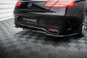 Central Rear Splitter (with vertical bars) Mercedes-Benz S-Klass Coupe AMG-Line C217 Facelift 2017-2020 Maxton Design