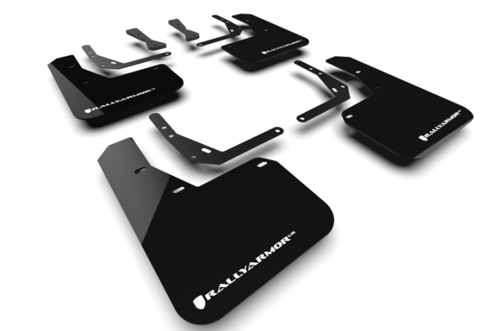 Rally Armor 24-26 Hyundai Kona N Line Black UR Mud Flap - White Logo in the group Select car model at DDESIGN Scandinavia AB (MF103-UR-BLK-WH)