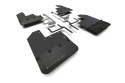 Rally Armor 19-26 Jeep JT Gladiator (Mojave/Rubicon) Black Mud Flap w/Grey Logo