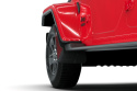 Rally Armor 19-26 Jeep JT Gladiator (Mojave/Rubicon) Black Mud Flap w/Metallic Black Logo