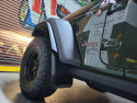 Rally Armor 19-26 Jeep JT Gladiator (Mojave/Rubicon) Black Mud Flap w/Metallic Black Logo