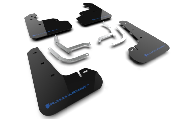 Rally Armor 24-26 Subaru Impreza Black UR Mud Flap w/ Light Blue Logo in the group Select car model at DDESIGN Scandinavia AB (MF105-UR-BLK-NB)