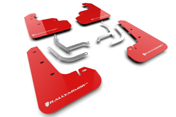 Rally Armor 24-26 Subaru Impreza Red UR Mud Flap w/ White Logo in the group Select car model at DDESIGN Scandinavia AB (MF105-UR-RD-WH)