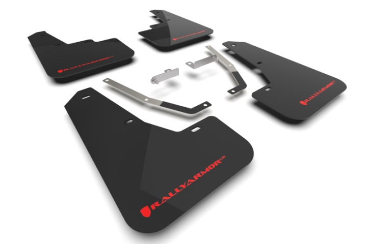 Rally Armor 24-26 Subaru Crosstrek Black UR Mud Flap Red Logo in the group Select car model at DDESIGN Scandinavia AB (MF106-UR-BLK-RD)