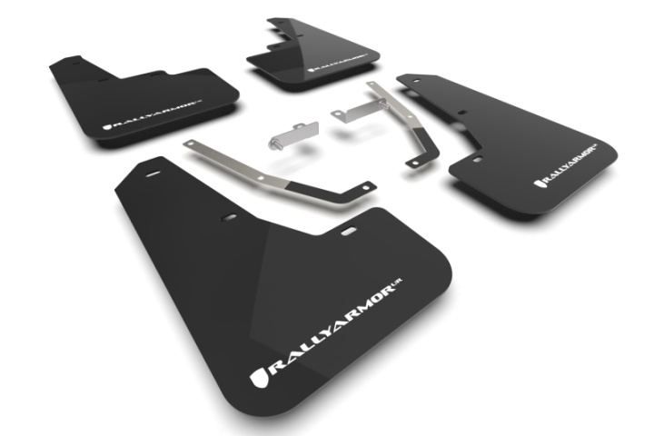 Rally Armor 24-26 Subaru Crosstrek Black UR Mud Flap White Logo in the group Select car model at DDESIGN Scandinavia AB (MF106-UR-BLK-WH)