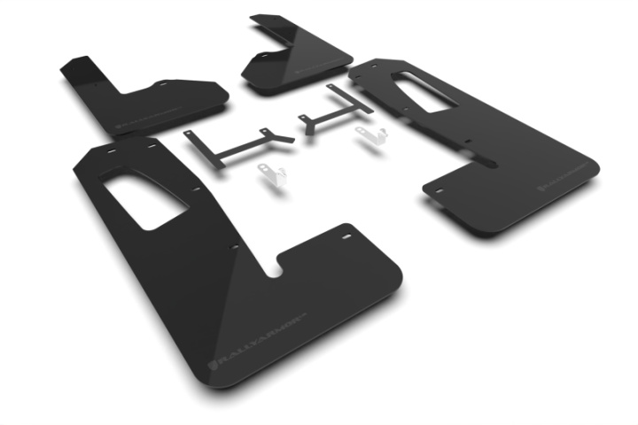 Rally Armor 22-26 Rivian R1S Black UR Mud Flap w/Metallic Black Logo in the group Select car model at DDESIGN Scandinavia AB (MF108-UR-BLK-MBK)