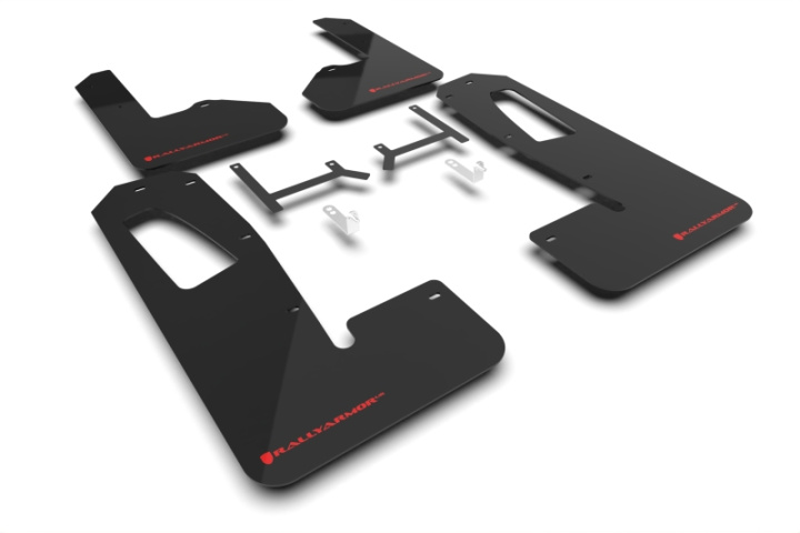 Rally Armor 22-26 Rivian R1S Black UR Mud Flap w/Red Logo in the group Select car model at DDESIGN Scandinavia AB (MF108-UR-BLK-RD)