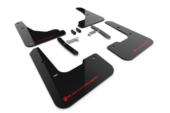 Rally Armor 24-26 Hyundai Elantra Black Mud Flap Red Logo in the group Select car model at DDESIGN Scandinavia AB (MF119-UR-BLK-RD)