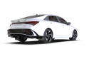 Rally Armor 24-26 Hyundai Elantra Black Mud Flap White Logo
