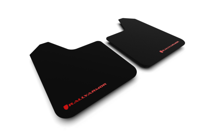 Rally Armor Universal Basic Mud Flap w/ Red Logo - Pair in the group Select car model at DDESIGN Scandinavia AB (MF12-BAS-RD-LRT)