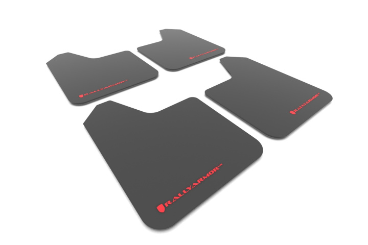 Universal UR Mud Flap Red Logo Rally Armor in the group Exterior / Styling / Mud Flaps at DDESIGN Scandinavia AB (MF12-UR-BLKRD)