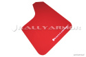 Universal UR RED Mud Flap White Logo Rally Armor