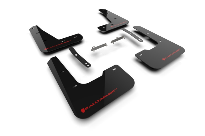 Rally Armor 24-26 Hyundai Elantra N/N Line Black Mud Flap w/Red Logo in the group Select car model at DDESIGN Scandinavia AB (MF120-UR-BLK-RD)
