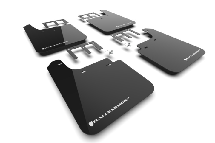 Rally Armor 19-26 Gen 4 Chevy Silverado 1500 Black UR Mud Flap White Logo in the group Select car model at DDESIGN Scandinavia AB (MF121-UR-BLK-WH)