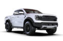 Rally Armor 23-26 Ford Ranger Raptor Black UR Mud Flap White Logo