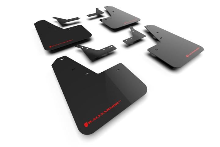 Rally Armor 21-25 Dodge Ram 1500 TRX Black UR Mud Flap - Red Logo in the group Select car model / Dodge / Ram TRX 2021-2024 at DDESIGN Scandinavia AB (MF128-UR-BLK-RD)