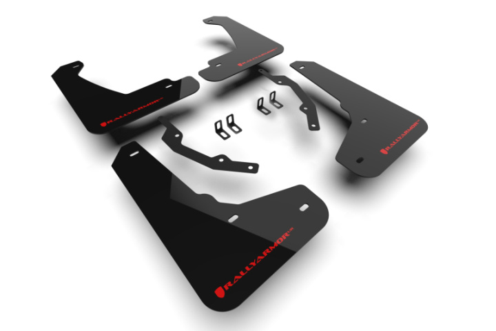 Rally Armor 24-26 Honda Prologue Black Mud Flap - Red Logo in the group Select car model at DDESIGN Scandinavia AB (MF144-UR-BLK-RD)