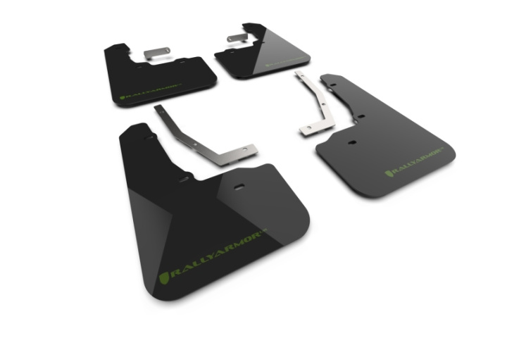 Rally Armor 2026 Subaru Forester Wilderness Black UR Mud Flap w/Green Logo in the group Select car model at DDESIGN Scandinavia AB (MF152-UR-BLK-AGN)