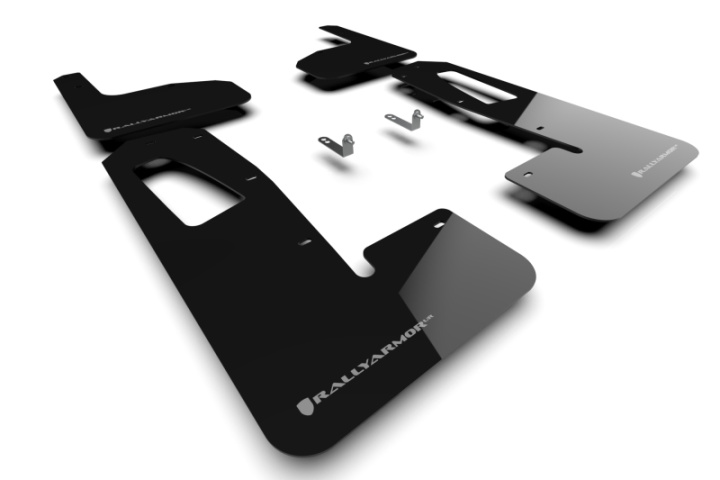 Rally Armor 22-25 Rivian R1T Black UR Mud Flap w/Dark Grey Logo in the group Select car model at DDESIGN Scandinavia AB (MF18-UR-BLK-DGRY)