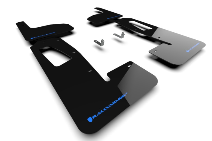 Rally Armor 22-25 Rivian R1T Black UR Mud Flap w/Nitrous Blue Logo in the group Select car model at DDESIGN Scandinavia AB (MF18-UR-BLK-NB)