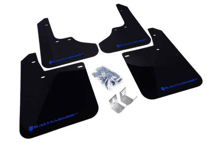 93-01 Impreza UR Rally Mud Flap Blue Logo Rally Armor in the group Select car model / Subaru / Impreza inkl. WRX - STI 92-00 / Styling at DDESIGN Scandinavia AB (MF2-UR-BLKBL)