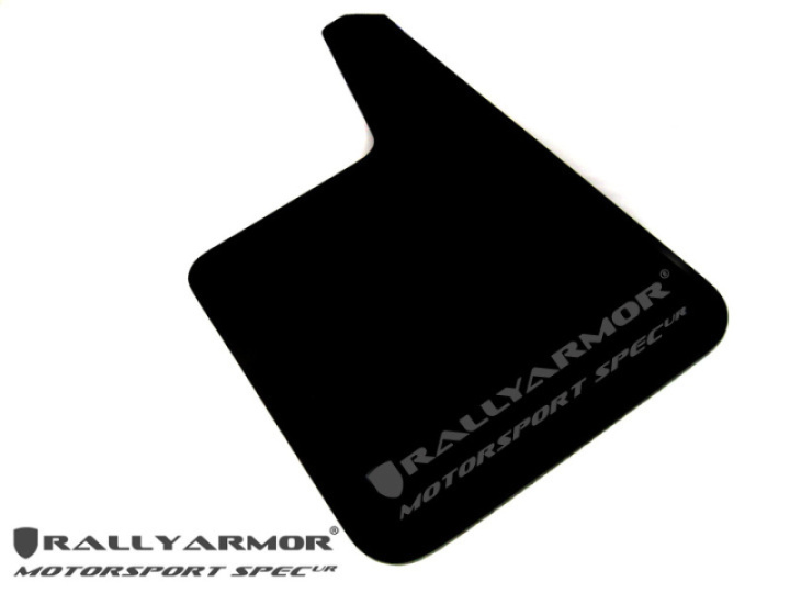 Rally Armor Universal Fit (No Hardware) Motorsport Spec Black UR Mud Flap w/ Gray Logo in the group Select car model at DDESIGN Scandinavia AB (MF20-MSUR-BK-GY)
