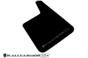 Rally Armor Universal Black UR Plus Mud Flap w/ Metallic Black Logo - Pair