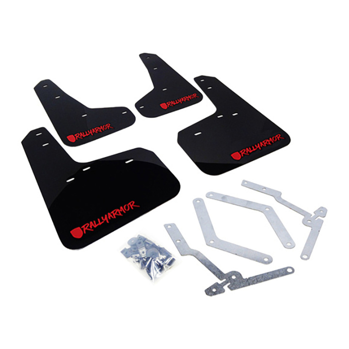 Rally Armor 12-19 Ford Focus ST / 16-19 RS Black UR Mud Flap w/Red Altered Font Logo in the group Select car model at DDESIGN Scandinavia AB (MF27-UR-BLK-RD-X)