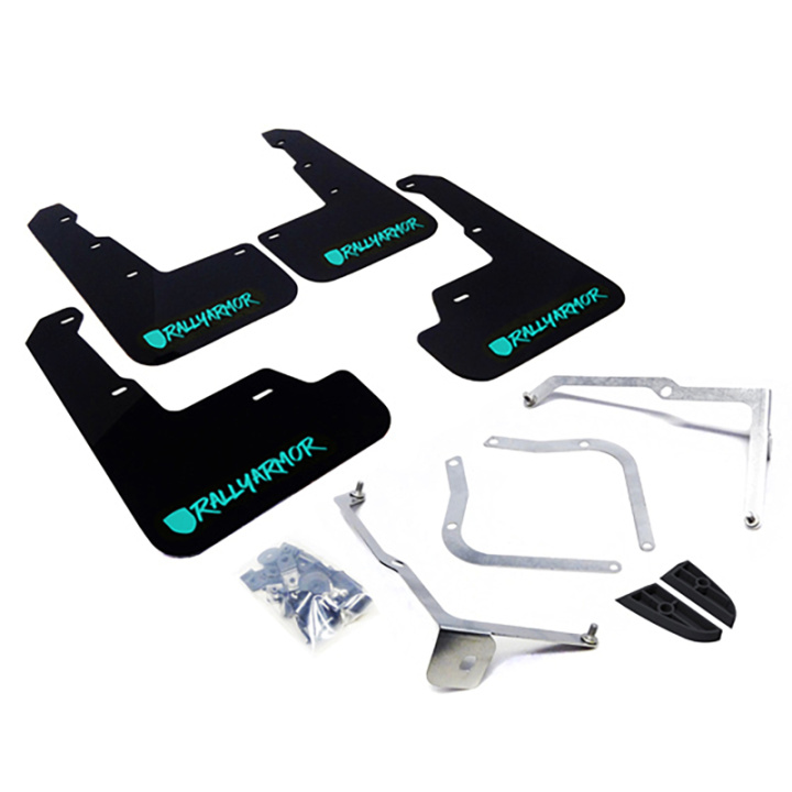 Rally Armor 15-21 Subaru WRX/STI Black UR Mud Flap w/Teal Altered Font Logo in the group Select car model at DDESIGN Scandinavia AB (MF32-UR-BLK-TL-X)