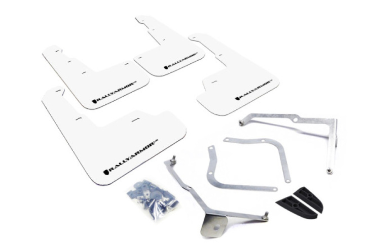 Rally Armor 15-21 Subaru WRX/STI White UR Mud Flap w/Black Logo in the group Select car model at DDESIGN Scandinavia AB (MF32-UR-WH-BLK)