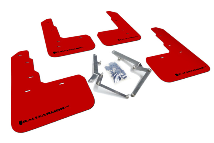 Rally Armor 17-22 Honda Civic Type R Red UR Mud Flap w/Black Logo in the group Select car model at DDESIGN Scandinavia AB (MF47-UR-RD-BLK)