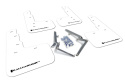 Rally Armor 17-22 Honda Civic Type R White UR Mud Flap w/Black Logo