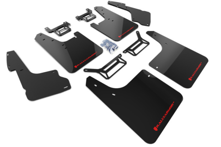 Rally Armor 12-24 Toyota 4Runner Black UR Mud Flap w/Red Logo in the group Select car model at DDESIGN Scandinavia AB (MF48-UR-BLK-RD)