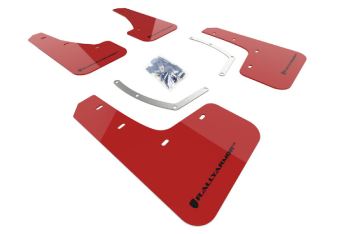 Rally Armor 18-26 Subaru Ascent Red UR Mud Flap w/Black Logo in the group Select car model at DDESIGN Scandinavia AB (MF49-UR-RD-BLK)