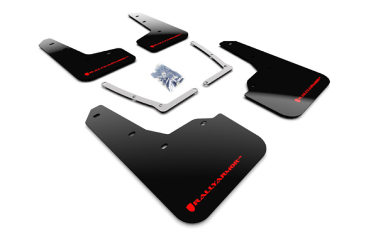 Rally Armor 16-21 Honda Civic Si Black UR Mud Flap w/Red Logo in the group Select car model at DDESIGN Scandinavia AB (MF50-UR-BLK-RD)