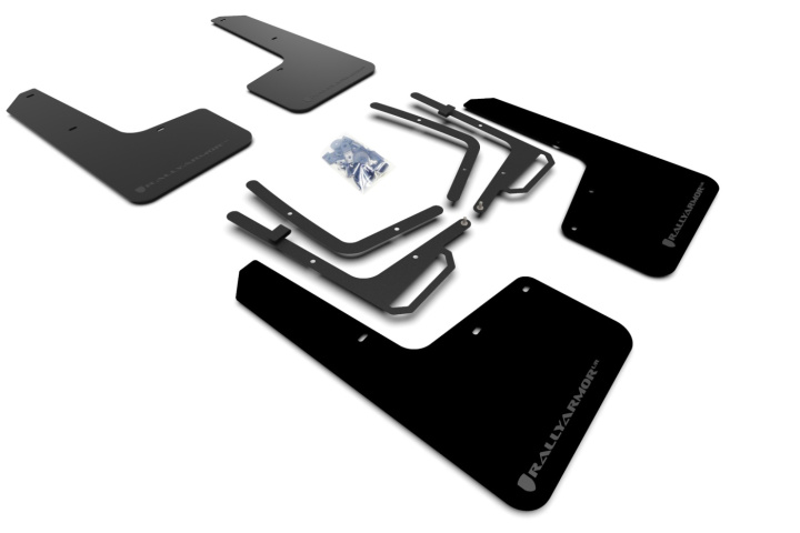 2017-19 Ford Raptor Mud Flap Dark Grey Logo Rally Armor in the group Select car model / Ford / Raptor at DDESIGN Scandinavia AB (MF53-UR-BLKDKG)