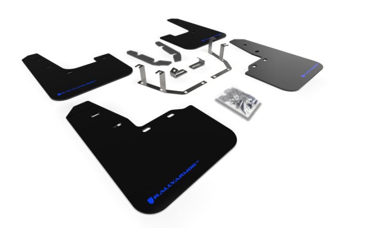 Rally Armor 18-23 Ford Fiesta ST MK8 Black UR Mud Flap w/Blue Logo in the group Select car model at DDESIGN Scandinavia AB (MF60-UR-BLK-BL)